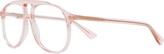 Thumbnail for your product : Gucci Eyewear Transparent Pilot-Frame Glasses