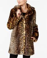 Thumbnail for your product : Laundry by Shelli Segal Leopard-Print Faux-Fur Coat