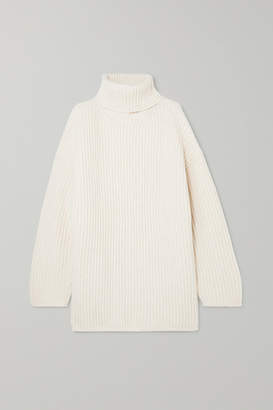 Acne Studios Disa Oversized Wool Turtleneck Sweater - Off-white