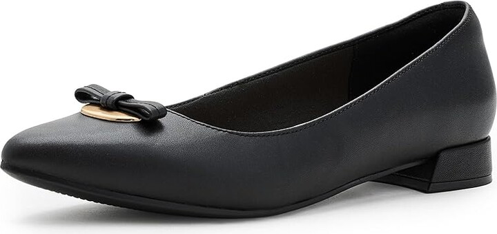 Clarks Natalyn Trim Women's Shoes Black Leather : 8.5 B - Medium