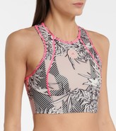 Thumbnail for your product : adidas by Stella McCartney TruePurpose printed crop top