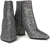 Thumbnail for your product : Sergio Rossi Glittered woven ankle boots