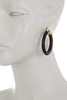 Thumbnail for your product : Trina Turk Leather 50mm Hoop Earrings