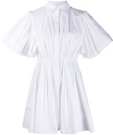 Thumbnail for your product : Valentino Technical Pleated Shirt Dress
