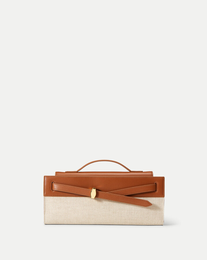 Canvas Dash Clutch Natural Linen Hazelwood