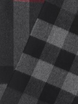 Thumbnail for your product : Burberry Plaid-Check Fringed Cashmere Scarf