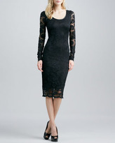 Thumbnail for your product : Robert Rodriguez Stretch-Lace Long-Sleeve Dress (Blogger Pick!)
