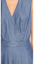 Thumbnail for your product : Robert Rodriguez Chambray Seamed Maxi Dress