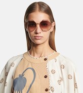 Thumbnail for your product : Chloé Poppy oversized sunglasses