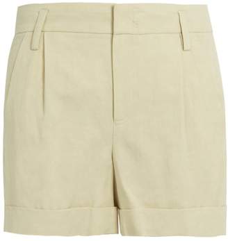 Vince Turn-up cuffs linen-blend shorts