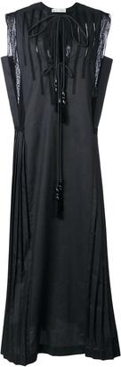 Veronique Branquinho sleeveless pleated dress - women - Cotton/Polyester - 40