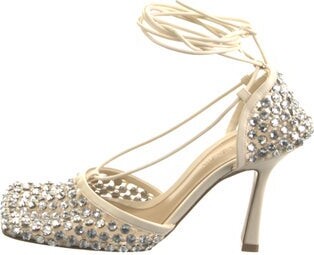 Bottega Veneta Leather Crystal Embellishments D'Orsay Pumps