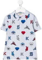 Thumbnail for your product : Kenzo Kids Logo Embroidered Polo Shirt