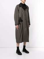 Thumbnail for your product : Yohji Yamamoto Two-Tone Duster Coat