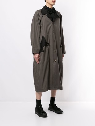 Yohji Yamamoto Two-Tone Duster Coat