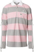 Thumbnail for your product : Burberry Long-Sleeved Zip Detail Striped Polo Shirt