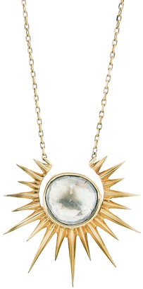 Celine Daoust Full Sun and Polki Diamond Slice Necklace