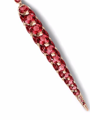 Boghossian 18kt rose gold Merveilles Icicle ruby medium earrings