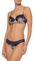 Thumbnail for your product : Stella McCartney Ellie Leaping Lace-Trimmed Printed Underwired Contour Bra