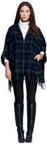 Thumbnail for your product : Brooks Brothers Wool Black Watch Plaid Zip-Front Poncho
