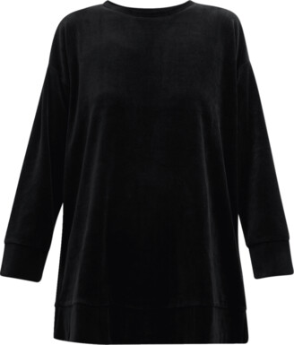 Eileen Fisher Drop-Shoulder Velour Tunic