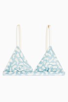 Thumbnail for your product : Topshop Brushmark Printed Mesh Triangle Bra