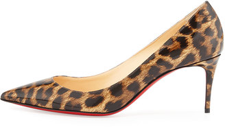 Christian Louboutin Decollette Patent Red Sole Pump, Animal