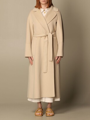 S Max Mara coat in virgin wool - ShopStyle