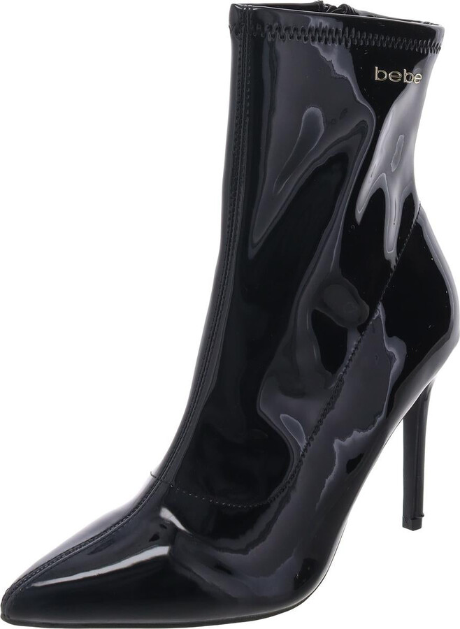 KANDEY Womens Zipper Pointed Toe Ankle Boots
