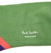Thumbnail for your product : Paul Smith Colour Block Cotton Blend Socks - Mens - Green