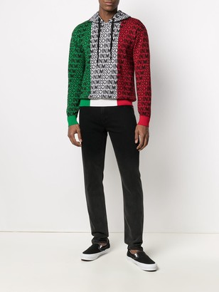Moschino Lost & Found knitted hoodie