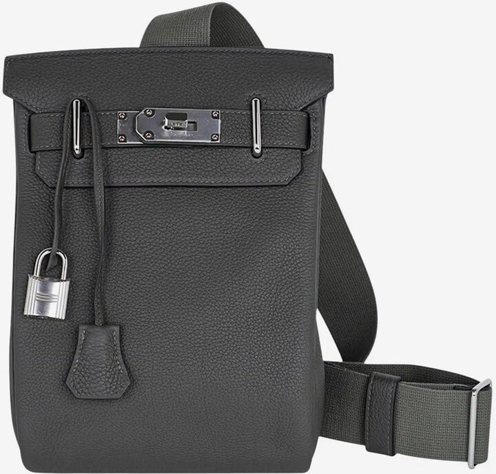 Hac A Dos PM Backpack in Vert de Gris Togo with Palladium Hardware – THAHAB  KW