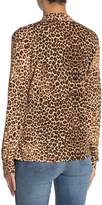 Thumbnail for your product : Emory Park Draped Front Leopard Cardigan