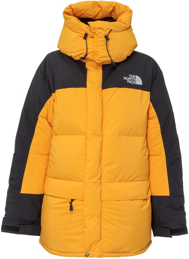 orange north face coat