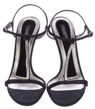 Dolce & Gabbana Embellished T-Strap Sandals