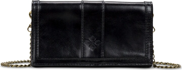 Patricia Nash Farleigh Phone Wallet Leather Crossbody - British Tan