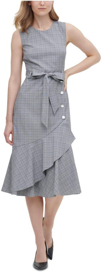 calvin klein button dress