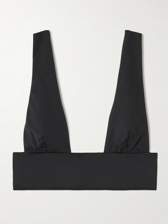 Kiki de Montparnasse Echauffe Stretch-jersey Soft-cup Bra - Black