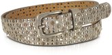 Thumbnail for your product : Forzieri Taupe Studded Leather Belt