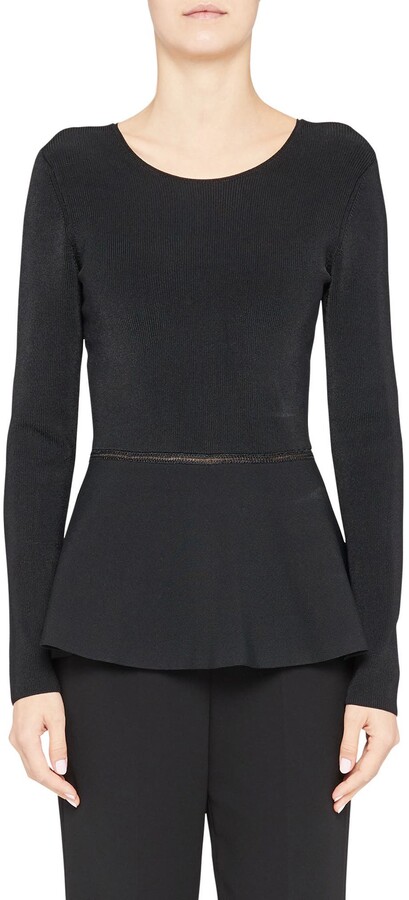 theory classic peplum top
