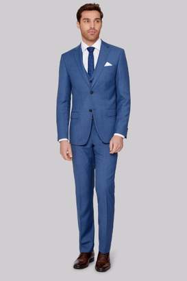 Ted Baker Tailored Fit French Blue Sharkskin Jacket