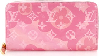 Louis Vuitton Ikat Zippy Wallet Flower Pink Vernis Monogram 872899