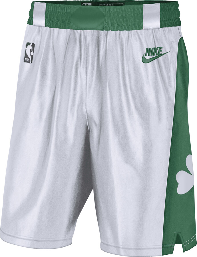 Men's Nike White/Kelly Green Boston Celtics 2021/22 Classic Edition  Swingman Performance Shorts