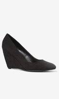 Thumbnail for your product : Express Almond Toe Wedge Pump