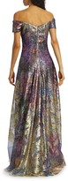 Thumbnail for your product : Rene Ruiz Collection Sequin Off-The-Shoulder Gown