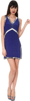 Thumbnail for your product : Kay Unger New York Silver Shine Cocktail Dress in Iris