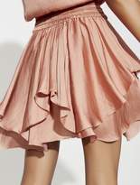 Thumbnail for your product : Halston Ruched Waist Flounce Dress