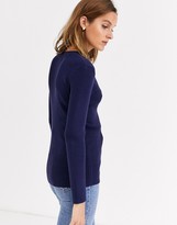 Thumbnail for your product : Gianni Feraud v-neck knit jumper in navy
