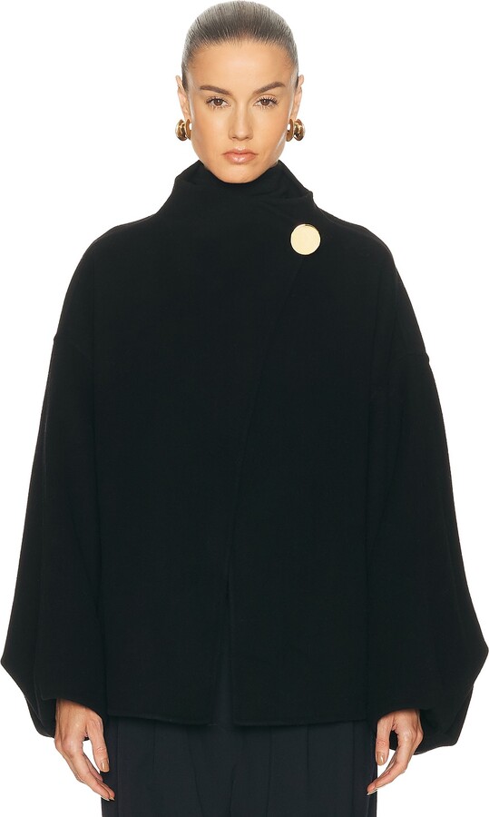 DARKPARK North Midi Oversize Cashmere Wool Jacket in Black