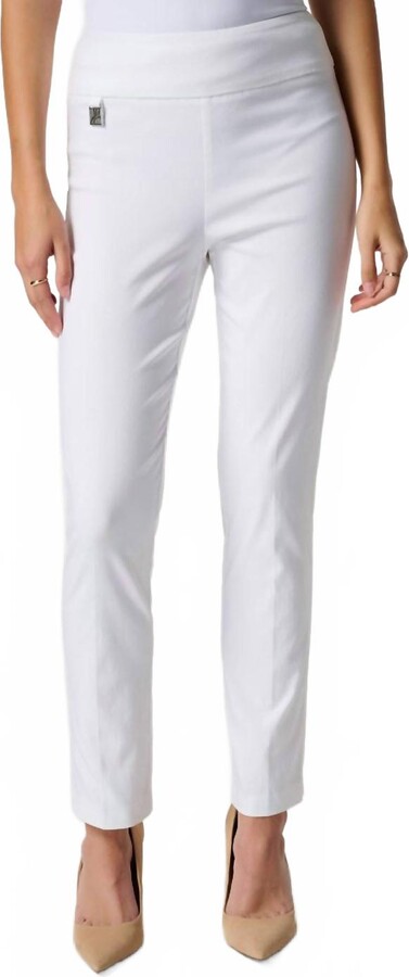 Joseph Ribkoff Classic Slim Pant In White